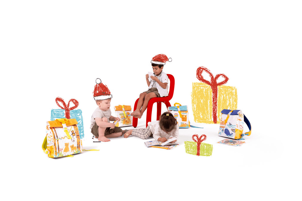 Kids are doing Christmas crafts