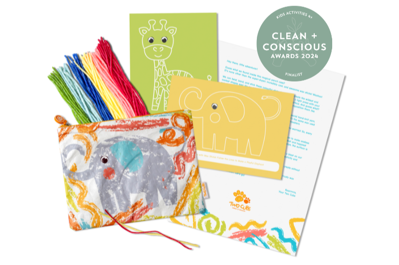 Crafty Curls organic wax sticks for kids’ creative craft activities, eco-friendly and perfect for screen-free fun at home or on-the-go